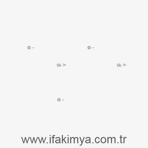 Antimon trioksit Sb2O3 beyaz toz formda inorganik metal oksit hammaddesi