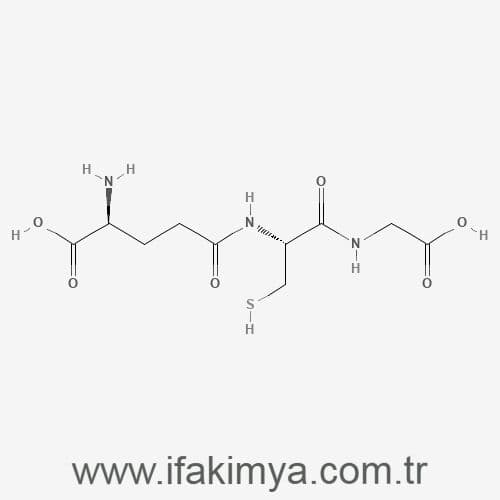 Glutatyon tozu – beyaz kristalimsi antioksidan tripeptit bileşik – İFA KİMYA ürünü