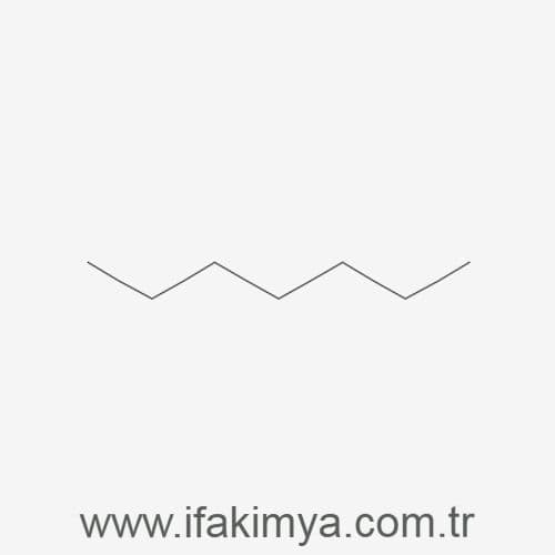 Berrak ve renksiz sıvı formda heptan solvent kimyasalı