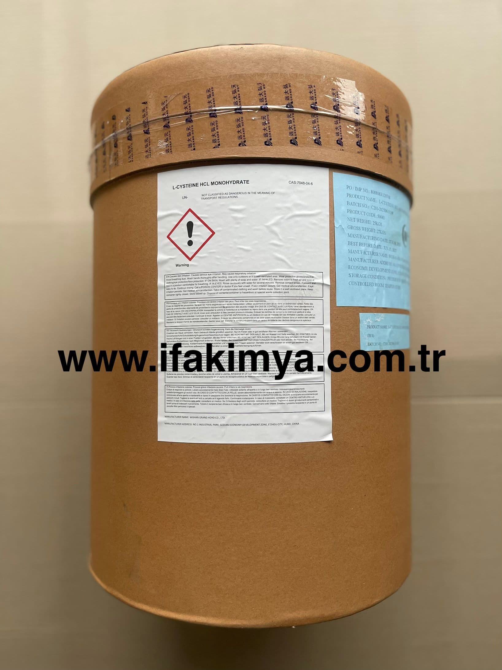 L-Cysteine L-Sistein amino asit gıda takviyesi kozmetik ve gıda üretiminde kullanılan hammadde