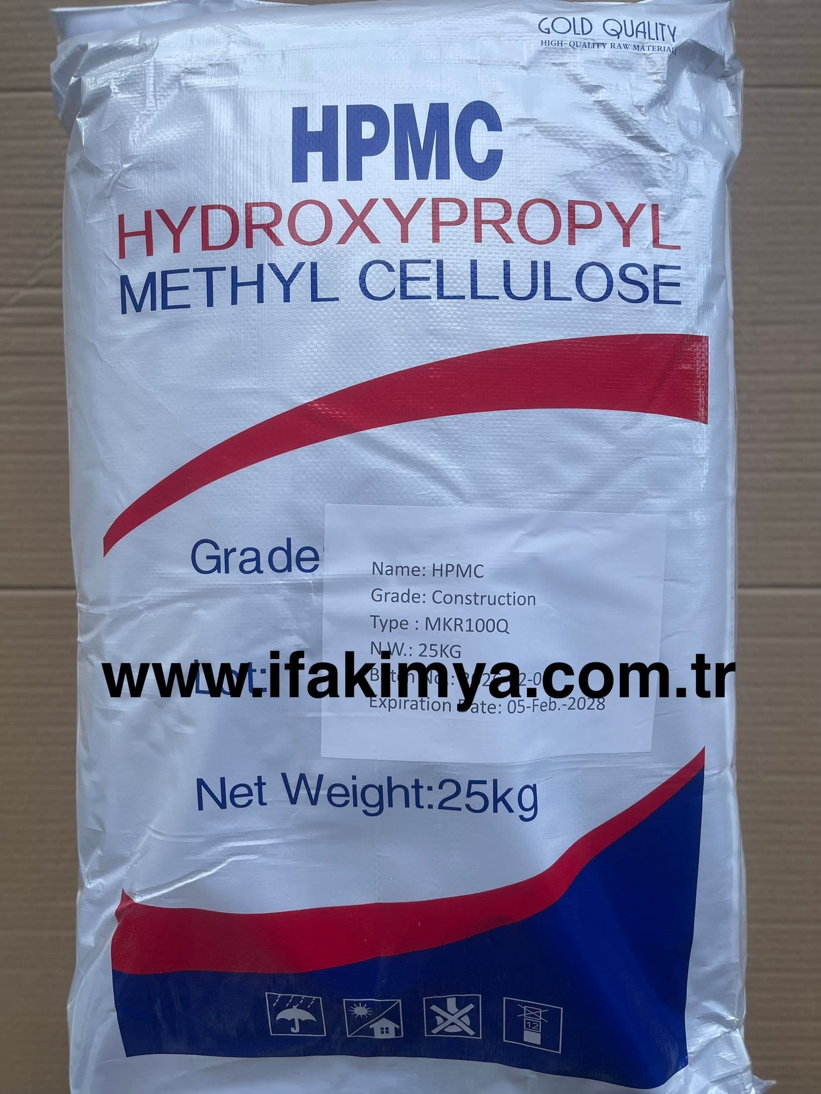 Beyaz ince toz formda hidroksi propil metil selüloz HPMC