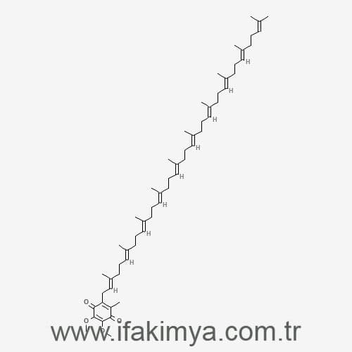 Koenzim Q10 tozu – enerji üretimini destekleyen, antioksidan özellikli doğal bileşen.