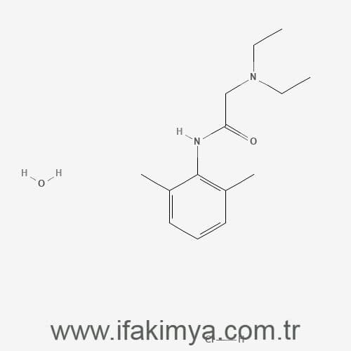 Beyaz kristal toz formda lidokain hidroklorür kimyasal hammaddesi