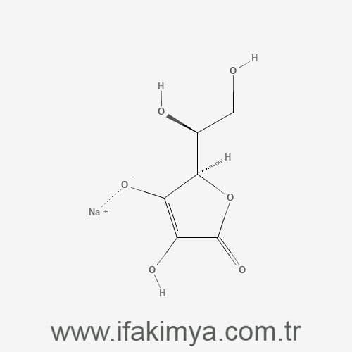 Sodyum askorbat – C vitamini türevi, beyaz kristal toz halinde antioksidan bileşik.